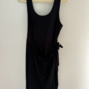 Pact Women's Black The Soirée Easy Wrap Dress, X-Large
